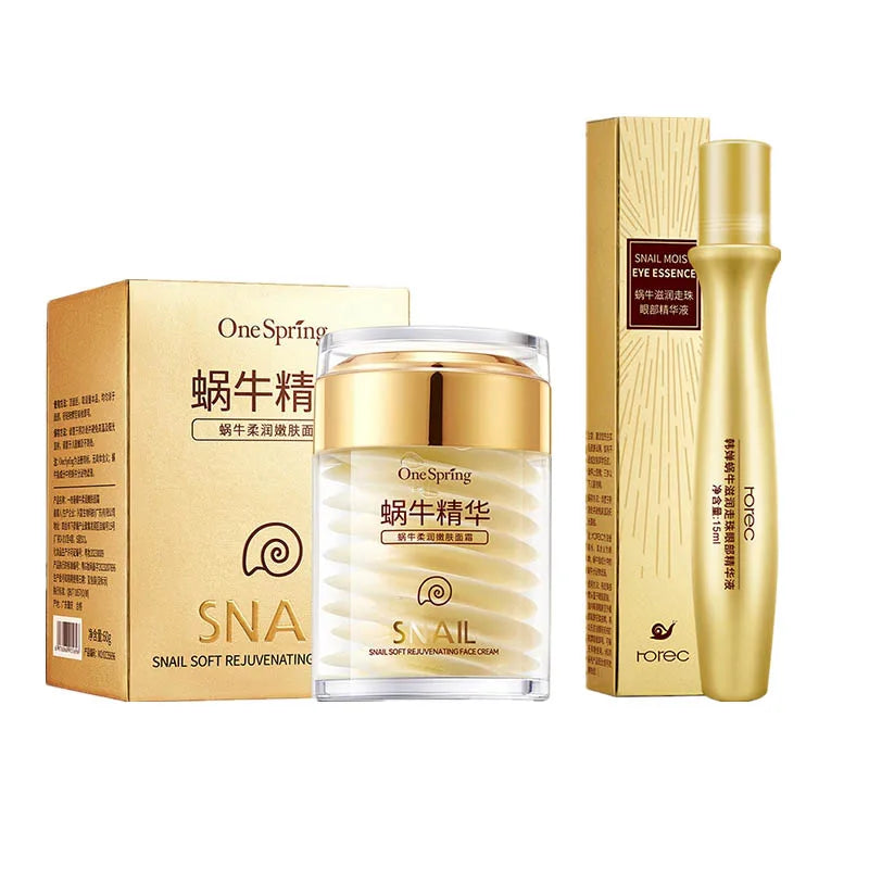 Snail Collagen Cream Set - Anti-Aging Eye Serum & Face Cream
