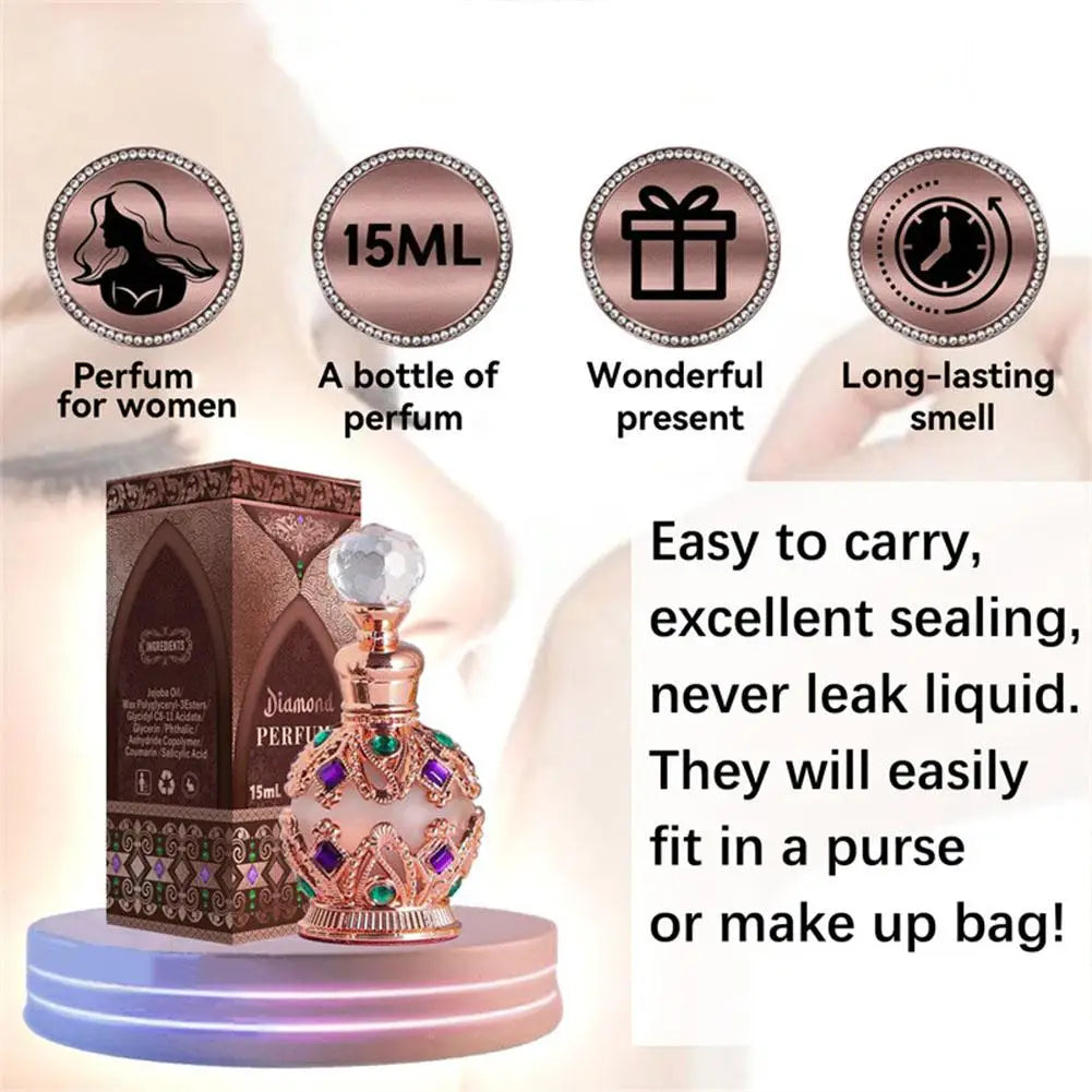 Exotic Arabian Perfume for Women - Rose, Jasmine & Vanilla Pheromone Fragrance