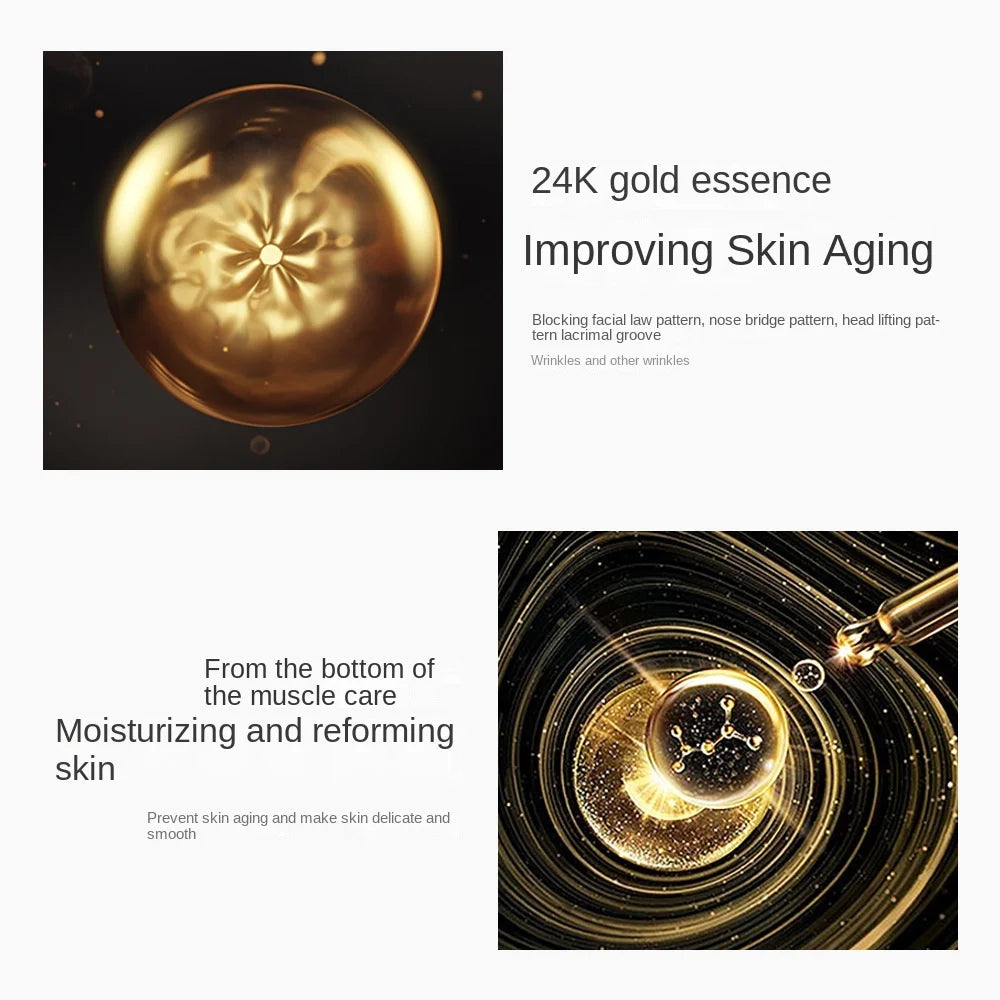 24K Gold Luxury Skincare Set - Anti-Aging Face Care Collection