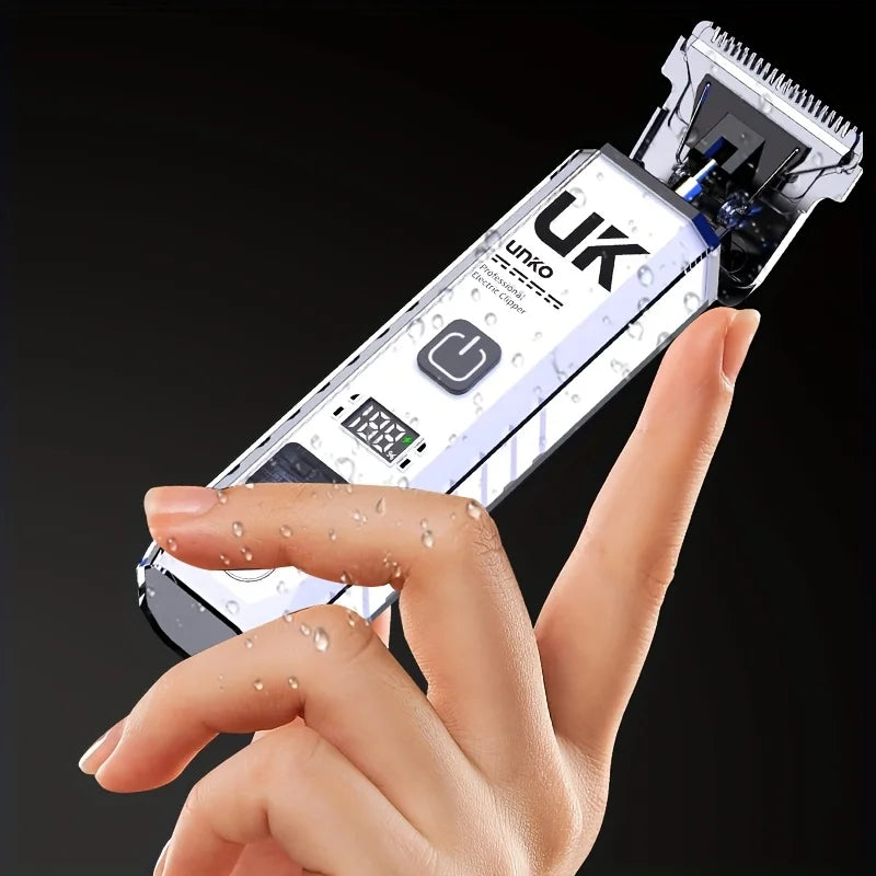 Professional Cordless Hair Clipper, Rechargeable Electric Hair Trimmer for Men Kids Home & Salon Use
